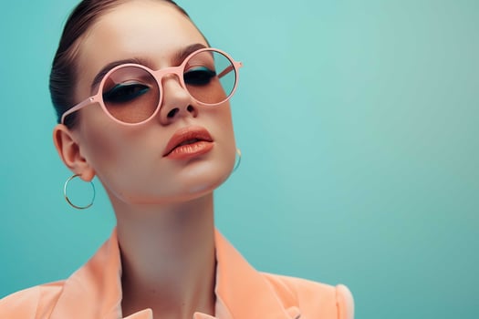 Woman wearing sunglasses photo