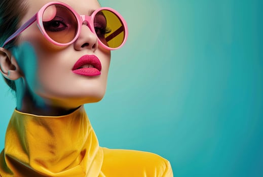 Woman wearing sunglasses photo