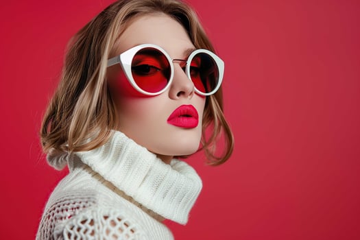 Woman wearing sunglasses photo