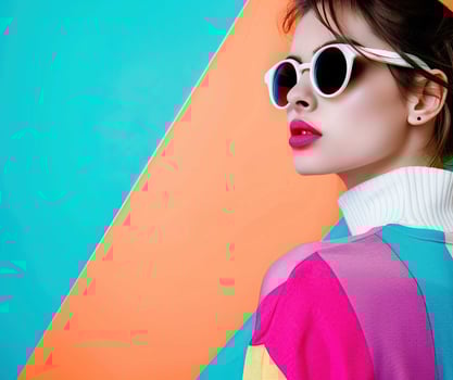 Woman wearing sunglasses photo