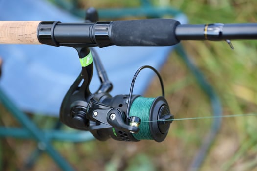 KYIV, UKRAINE - 4 MAY, 2023 Fishing equipment of Flagman brand. Flagman company is one of unconditional leaders of the european fishing market photo