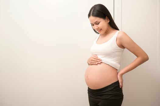 Portrait of Beautiful pregnant woman, fertility infertility treatment, IVF, future maternity concept photo