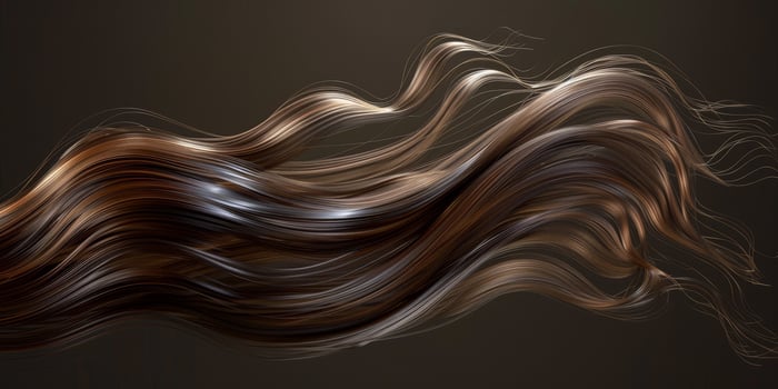 beautiful woman with healthy hair photo