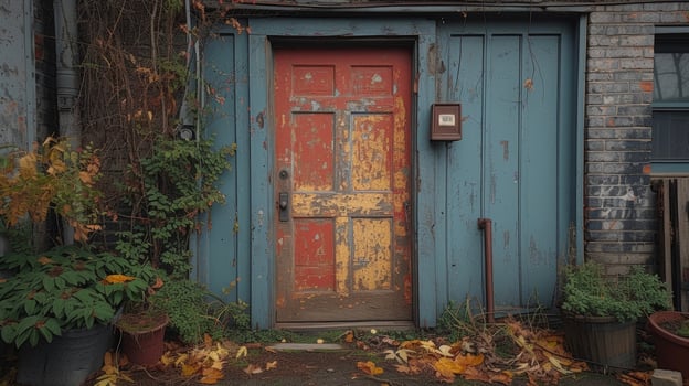 A timelapse sequence showing the entire restoration process of a vintage door from stripping to refinishing in just a few seconds photo