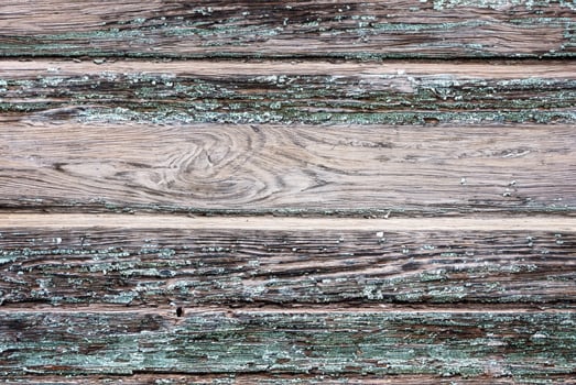 Vintage Wooden Wall Texture, Weathered Horizontal Boards Background. photo