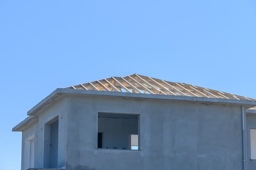 construction of a new roof on a house 1 photo