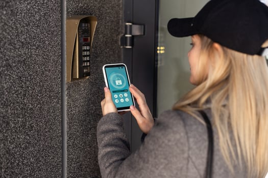 nfc's mobile phone use for open safety door photo