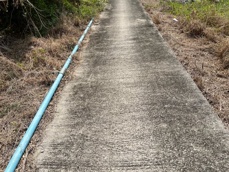 the path is made of concrete photo