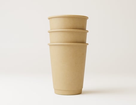 Hot drink paper cup mockup photo