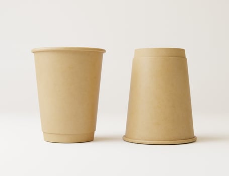 Hot drink paper cup mockup photo