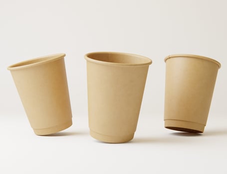 Hot drink paper cup mockup photo