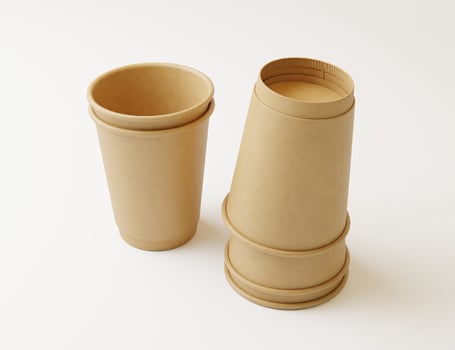 Paper cup mockup photo