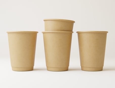 Hot drink paper cup mockup photo