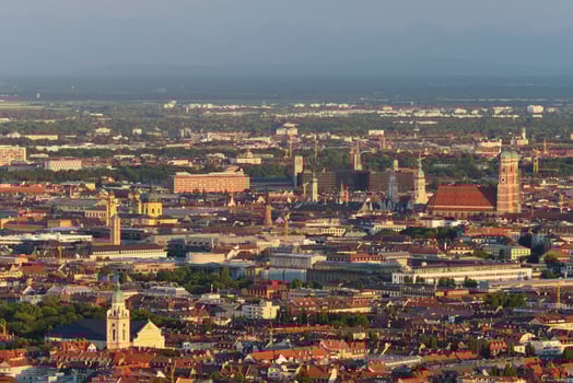 Aerial view of Munich. Munich, Bavaria, Germany photo