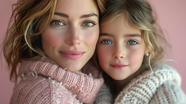 Two Young Girls Posing for a Picture photo