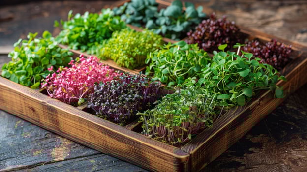 Array of Plants in Tray photo