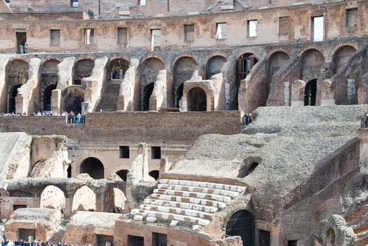 Detailed View Inside the Colosseum, Rome, Italy photo