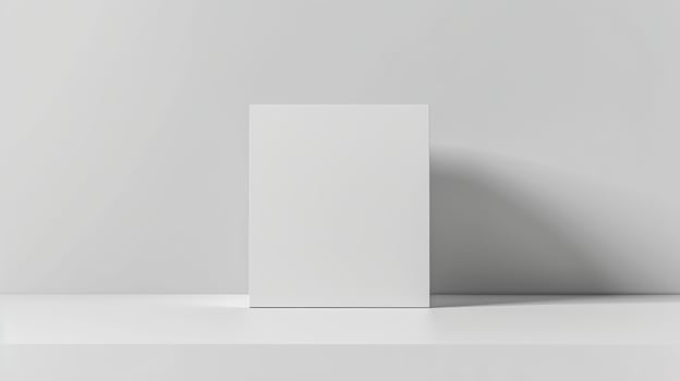 White Box Product Mockup Template for Design Showcase photo