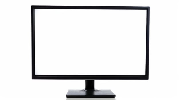 Blank Desktop Monitor on White Background photo