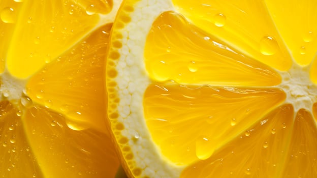 Lemon slices texture background. Citrus background. photo