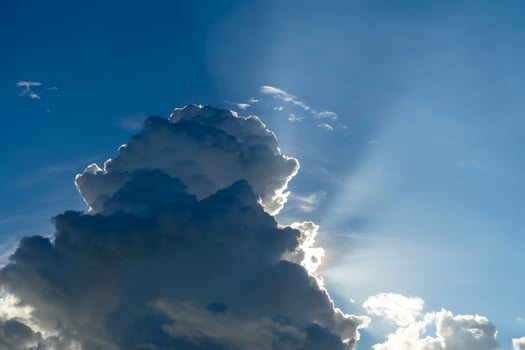 White cloud on the sky photo