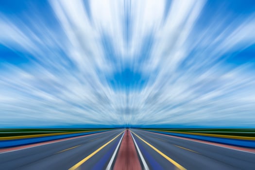 Motion on the road photo