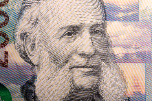 Ivan Aivazovsky a closeup portrait from Armenian money photo