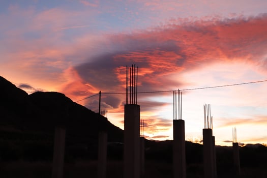 extreme colors during sunset photo