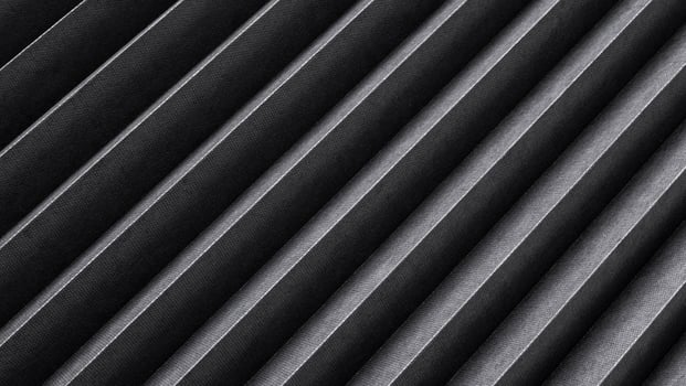 Black striped texture, ribbed metal background photo