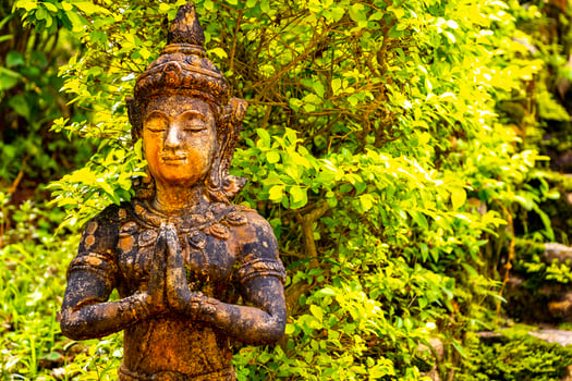 Golden Wat Phra That Doi Suthep temple buddha Chiang Mai Thailand. photo