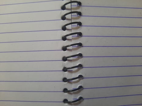 close up of a notebook photo