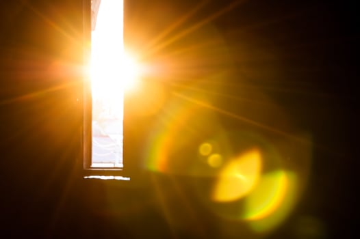 Sunlight through the window photo