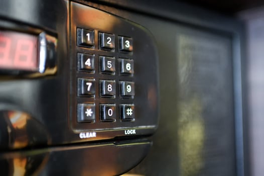 Electronic numpad of safe box photo