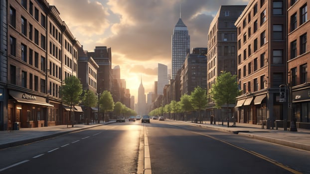 urban highway, city atmosphere, busy city, skyscrapers background photo