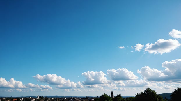 a view of the sky with clouds and sun photo