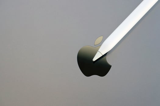 KYIV, UKRAINE - 4 MAY, 2023 Apple pencil generation 2 lies on surface of Ipad photo
