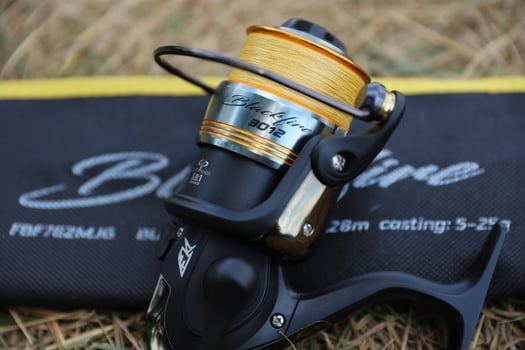 KYIV, UKRAINE - 4 MAY, 2023 Fishing equipment of Flagman brand. Flagman company is one of unconditional leaders of the european fishing market photo