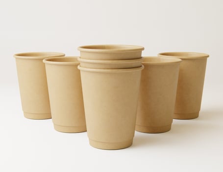 Hot drink paper cup mockup photo