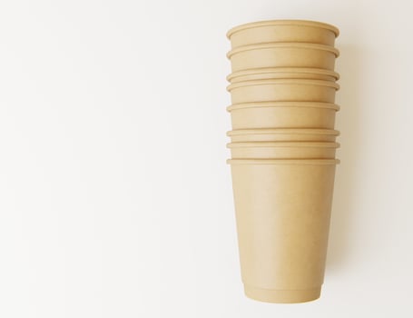Hot drink paper cup mockup photo