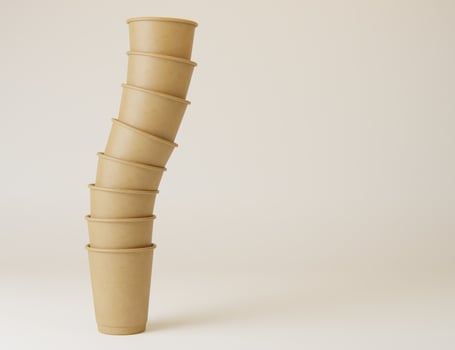 Hot drink paper cup mockup photo
