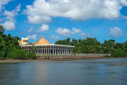 Supreme Court of Brunei Darussalam by Brunei River in Bandar Seri Begawan photo