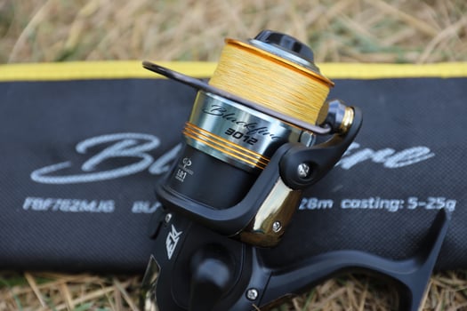KYIV, UKRAINE - 4 MAY, 2023 Fishing equipment of Flagman brand. Flagman company is one of unconditional leaders of the european fishing market photo
