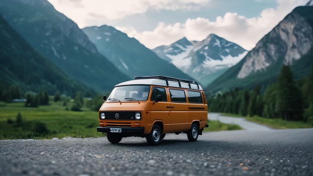 car driving and landscape mountain photo
