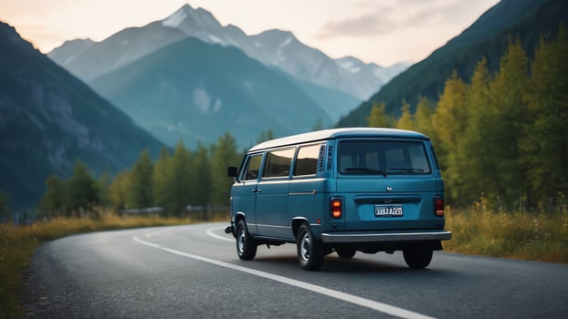 car driving and landscape mountain photo
