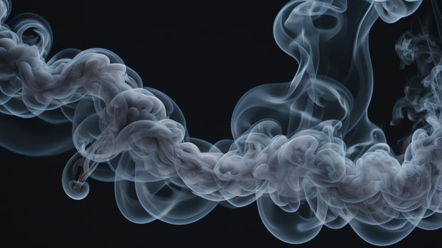 smoke cloud is coming out photo
