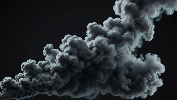 smoke cloud is coming out photo