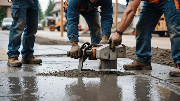 activities of construction workers, heavy work, work activities, construction projects photo