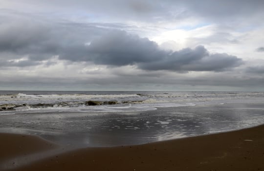 beach in the netherlands, autumn photo