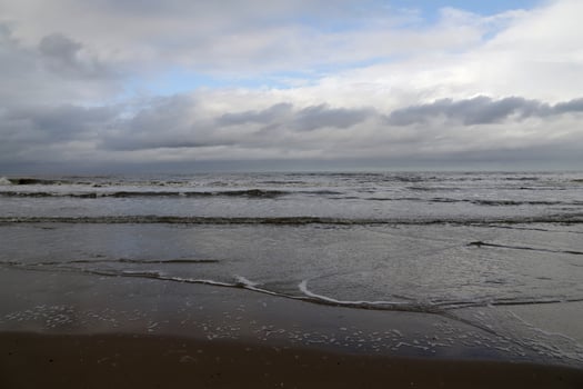beach in the netherlands, autumn photo