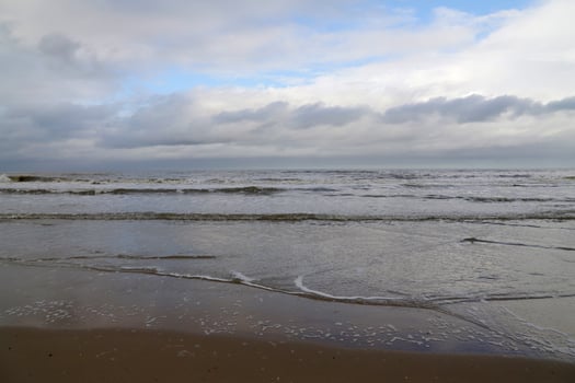 beach in the netherlands, autumn photo